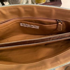 Jimmy Choo Light Denim Handbag with studded details